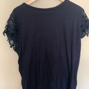 Loft Lace Sleeve Top